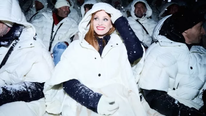 Moncler Grenoble Courchevel 2025 winter fashion runway showcase.