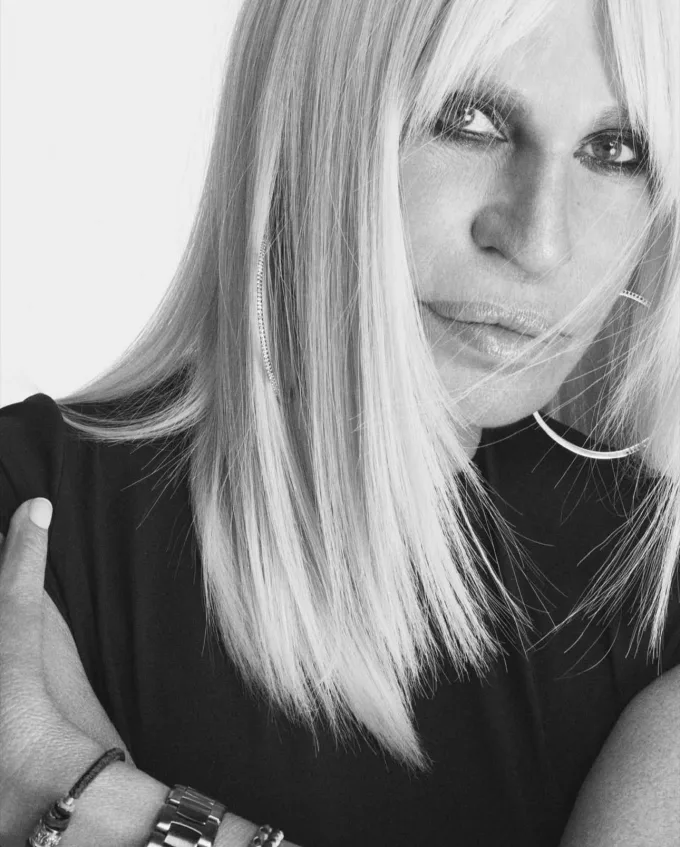 donatella versace leaves versace