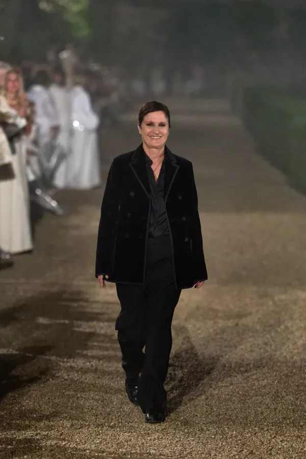 Maria Grazia Chiuri at Dior during her tenure as Creative Director