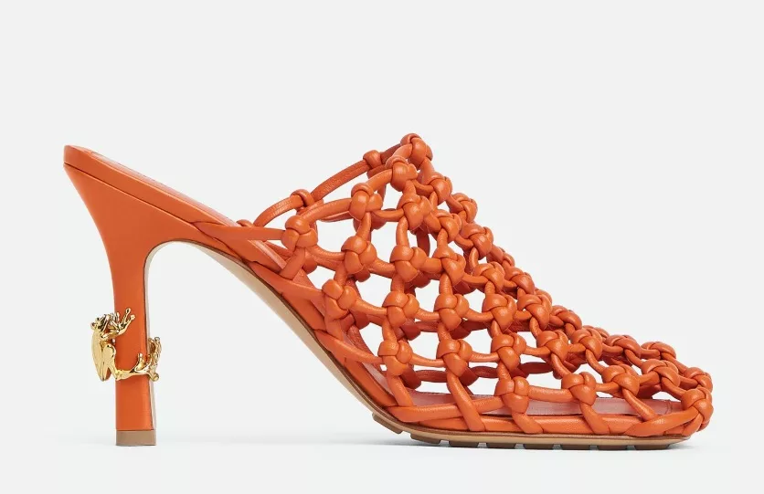 Bottega Veneta Riva Mule in burned orange