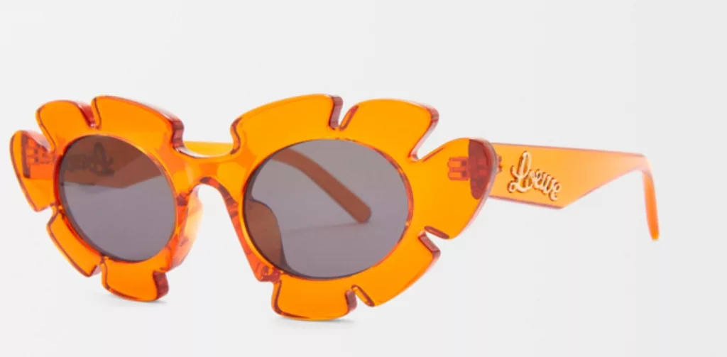 Loewe Flower sunglasses in orange