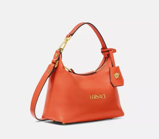 Versace Tag Hobo Bag in orange