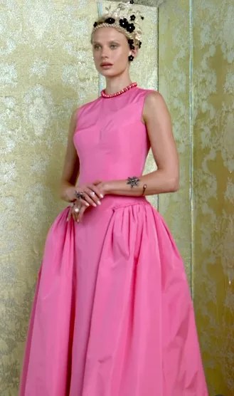 Reem Acra SS26 Collection crinoline fashion trend 2025