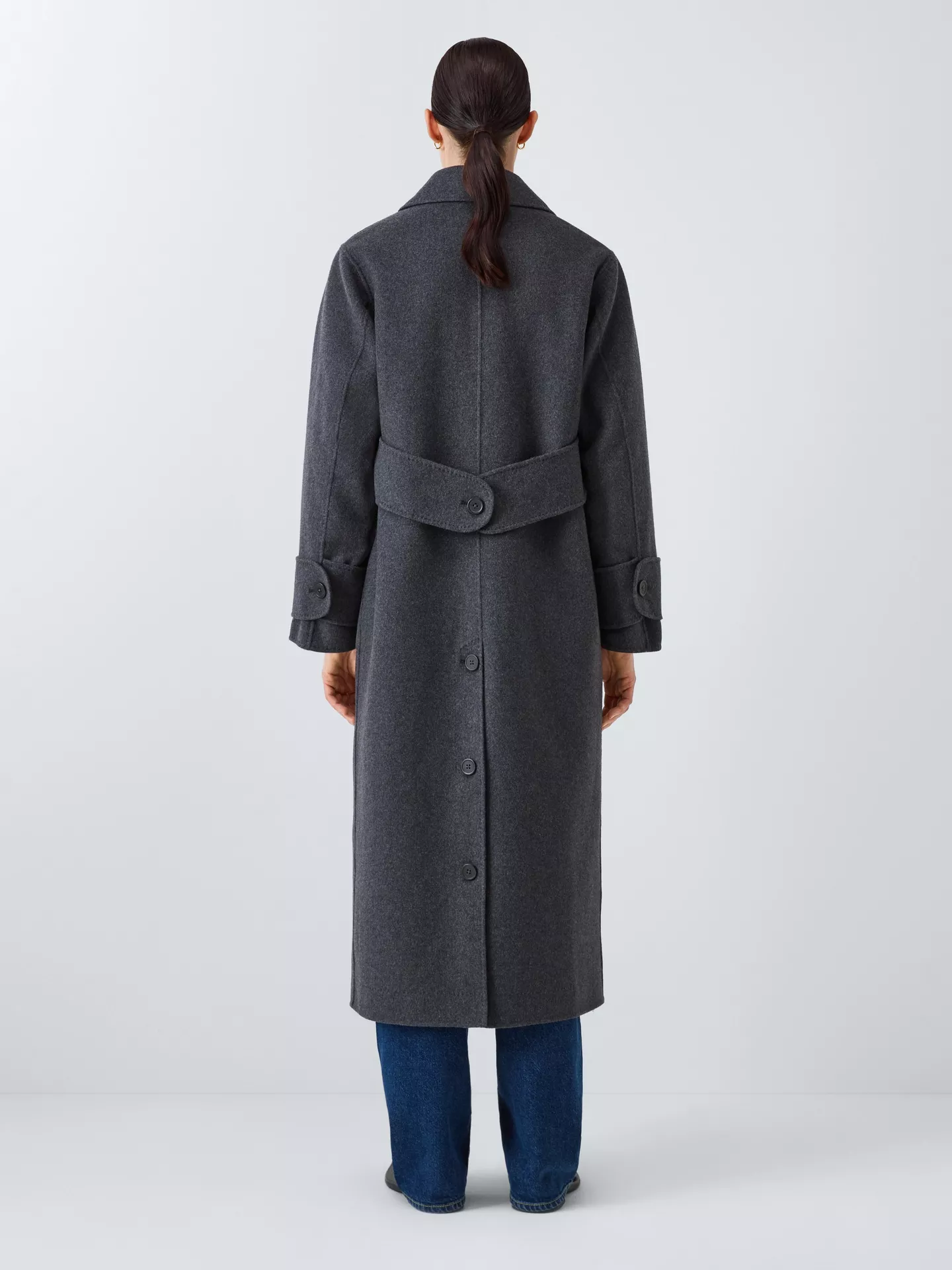 Wool Blend Cuff Detail Coat by Rejina Pyo