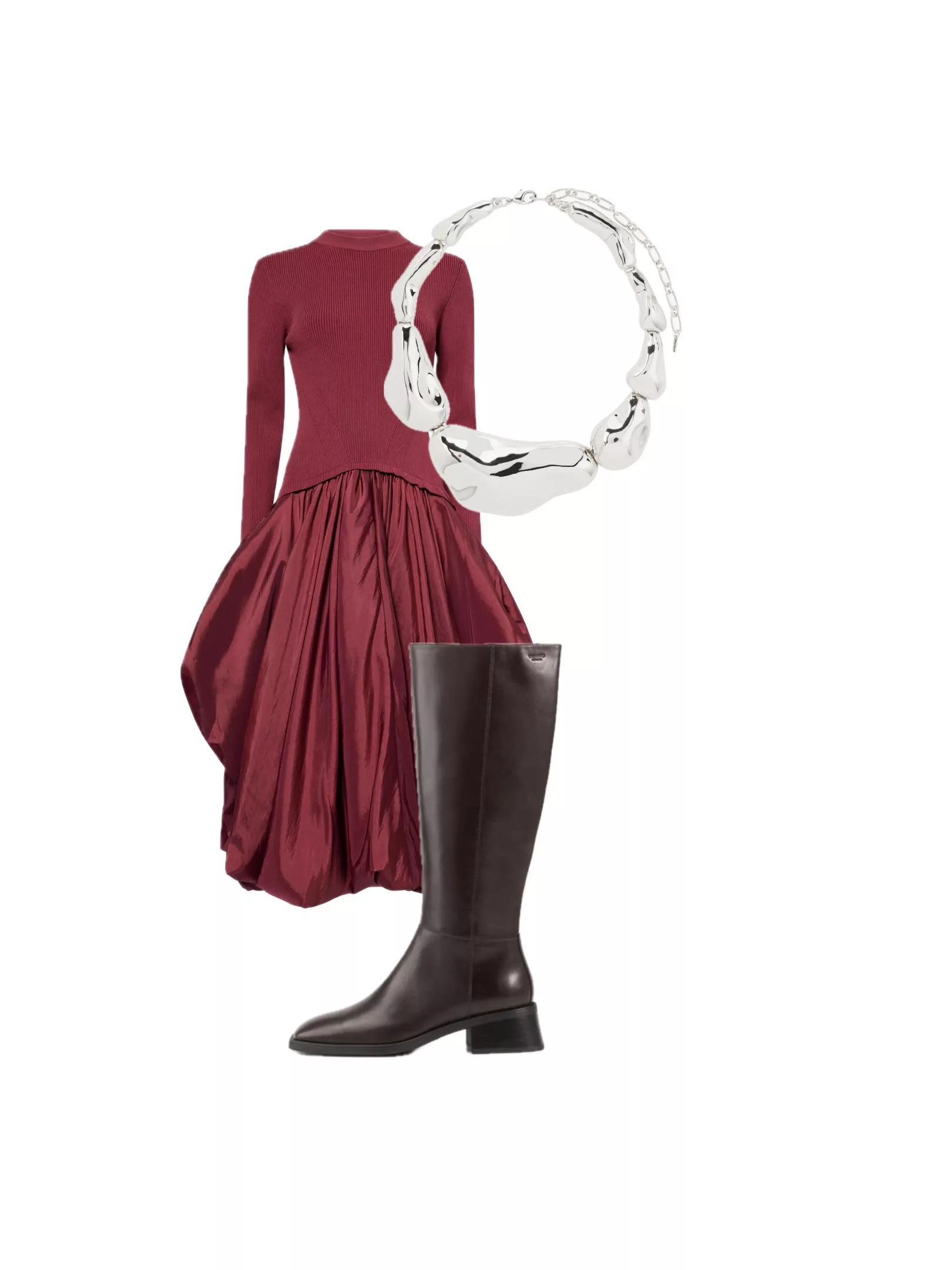 Simkhai Kenlie Puffball Midi Dress 