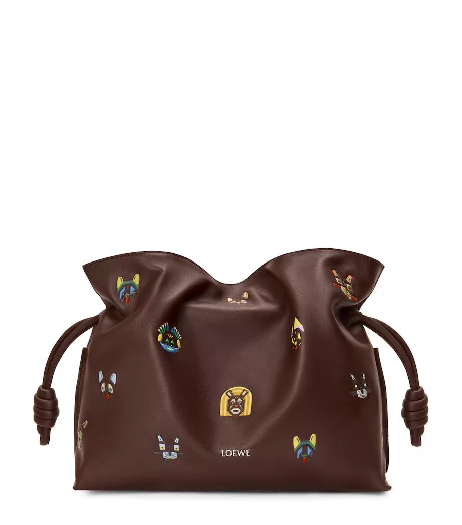 LOEWE x Louis Wain medium leather Flamenco bag