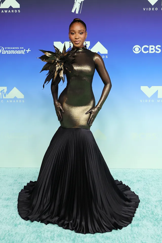 Normani in a custom Robert Wun gown at the 2026 MTV VMAs