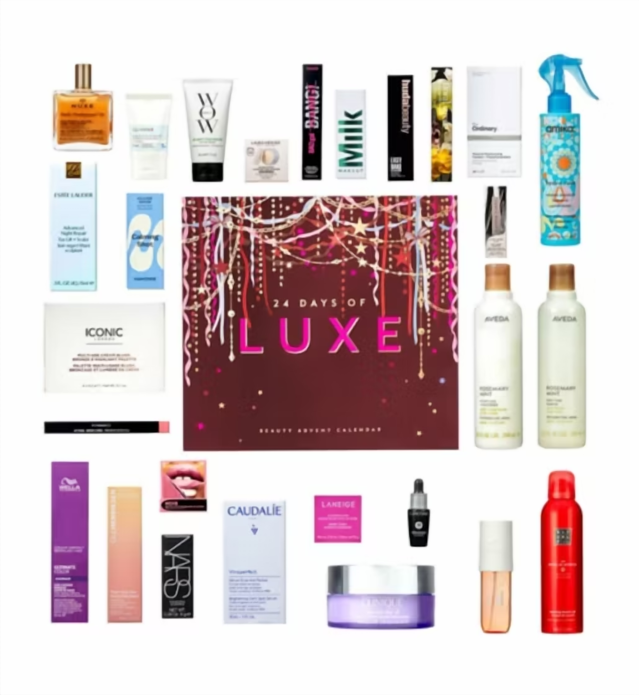 Products inside the Boots 24 Days Of Luxe Beauty Advent Calendar 2026