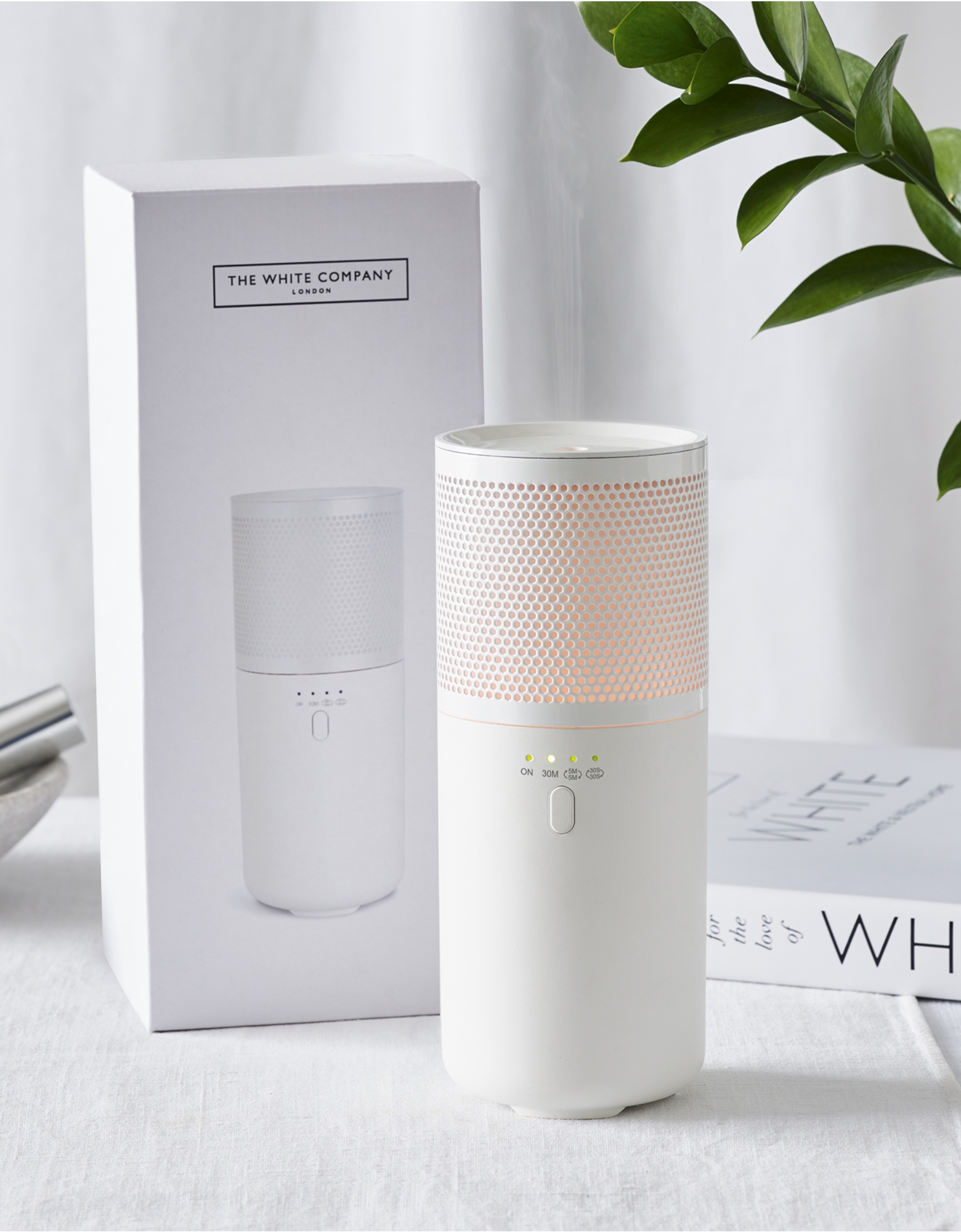 Portable electronic diffuser from The White Company