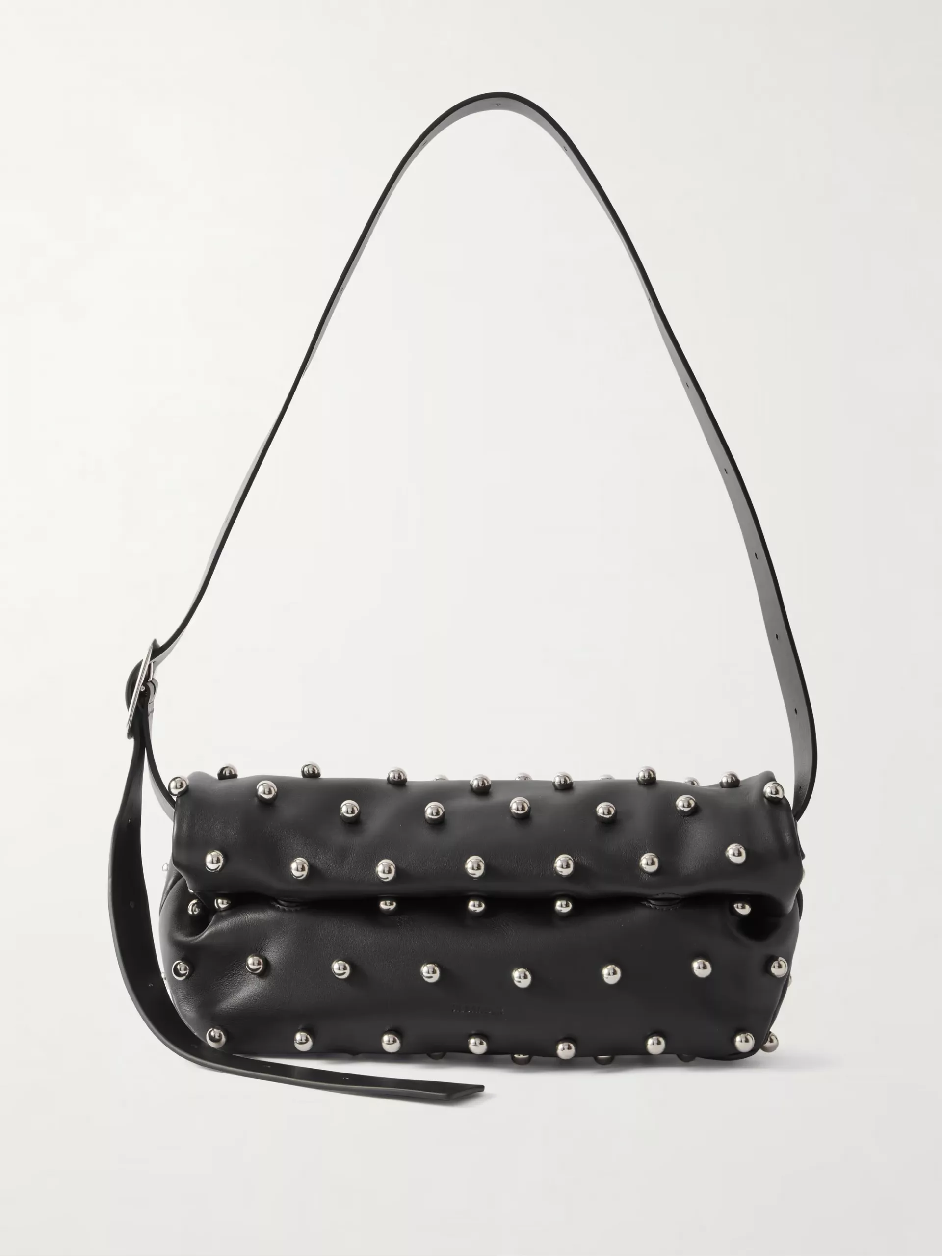 Jil Sander studded leather shoulder bag 2025