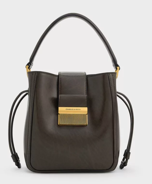 Charles & Keith Charlot elongated bucket bag