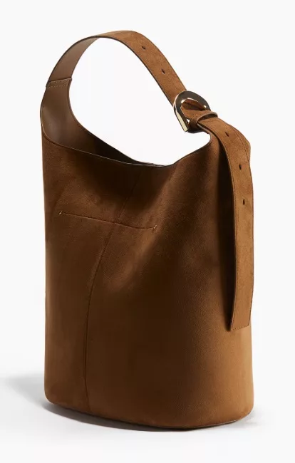 H&M brown bucket bag