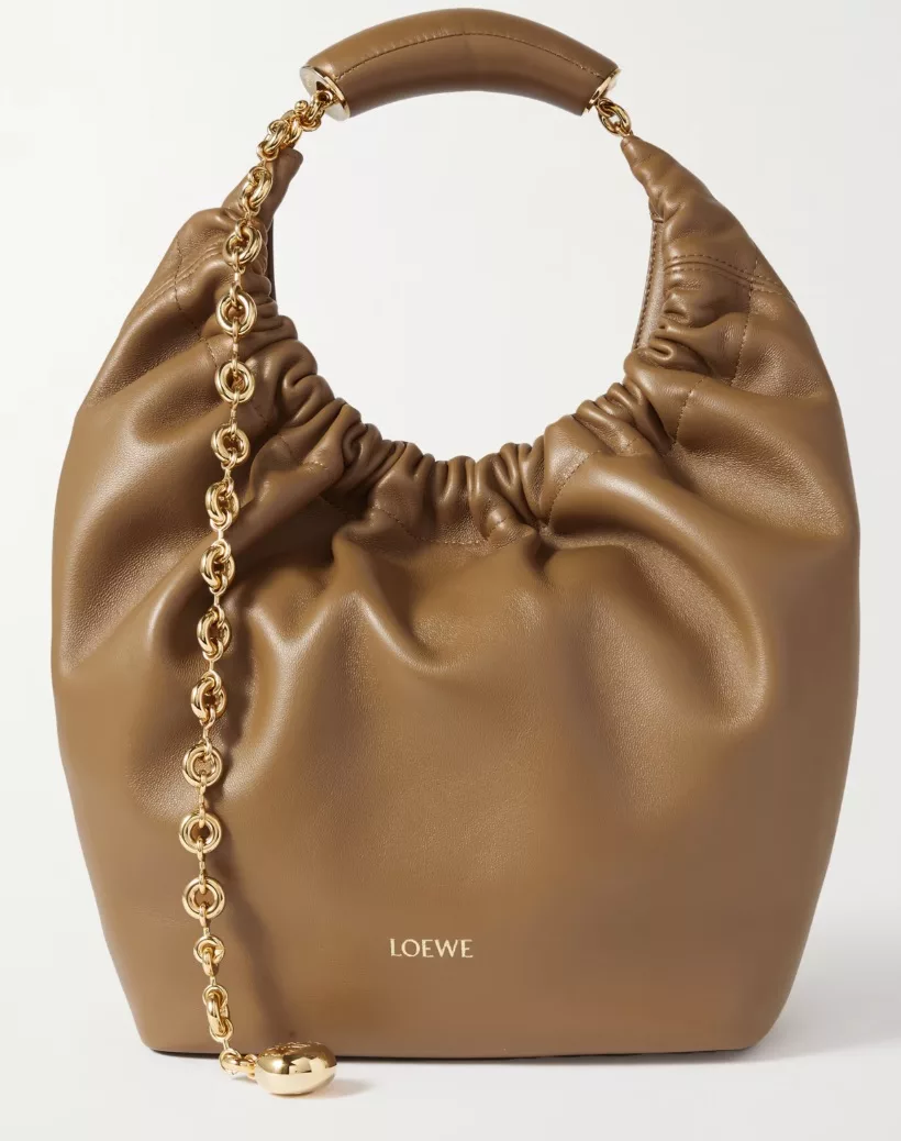 Loewe squeeze leather bucket bag